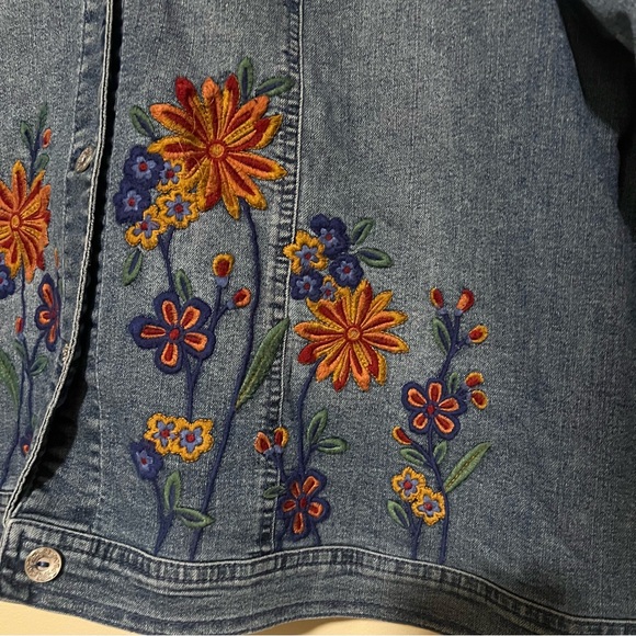 Alfred Dunner Blue Denim Jacket - Picture 3 of 5